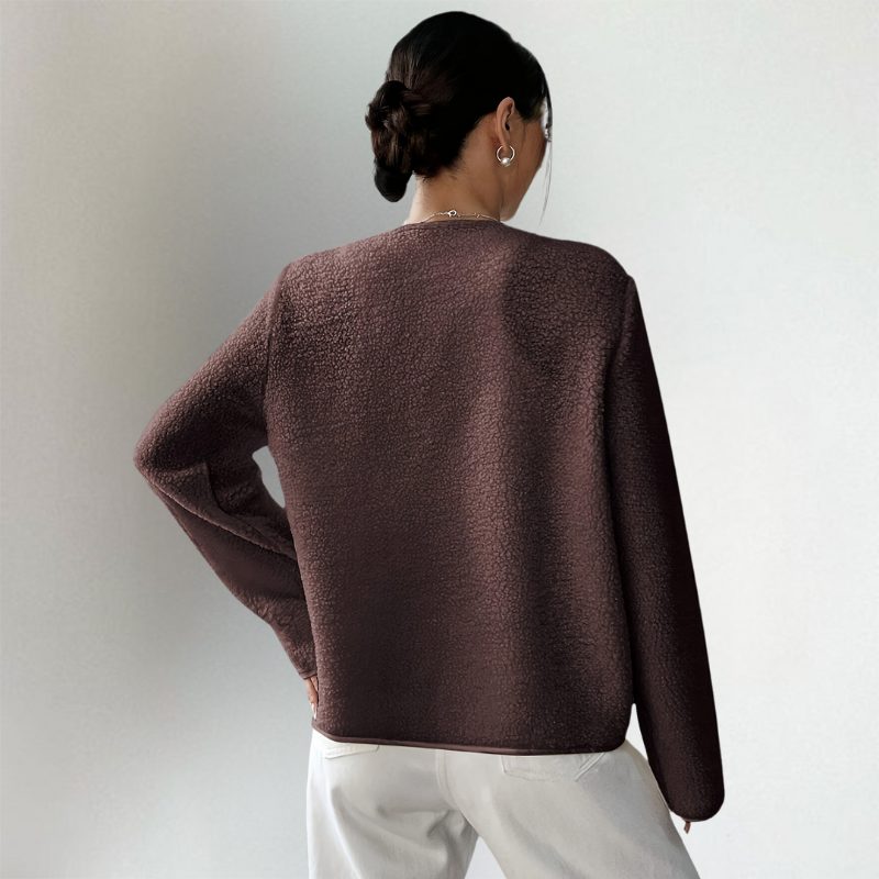 Damen Strickjacke Oversized Lange zum Layering (2)