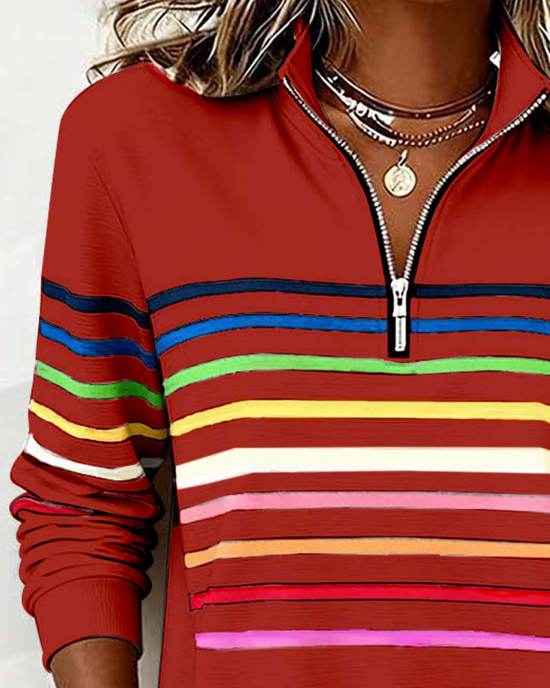 Damen Strickjacke Ringel-Design zum Schichten (11)