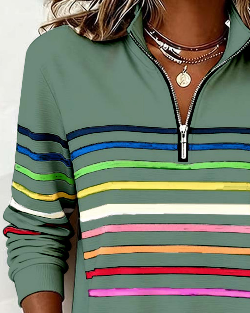 Damen Strickjacke Ringel-Design zum Schichten (17)