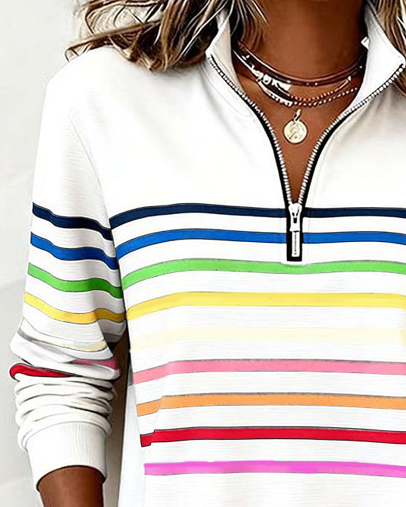 Damen Strickjacke Ringel-Design zum Schichten (8)