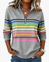 Marie | Damen Strickjacke Ringel-Design zum Schichten