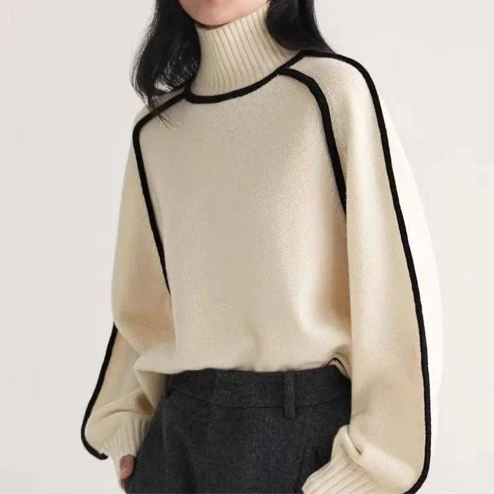 Damen Strickjacke Rollkragen aus Wollmischung (5)