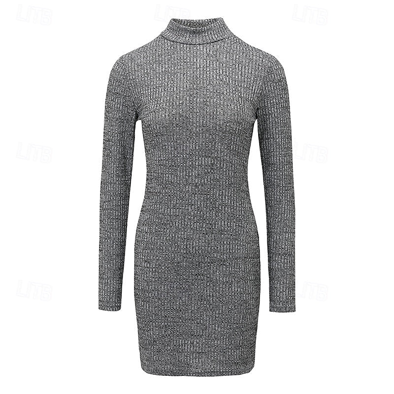 Damen Strickjacke Rollkragen Midi für Festlichkeiten (2)