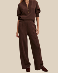 Charlotte | Damen Strickjacke Set mit Komforthose