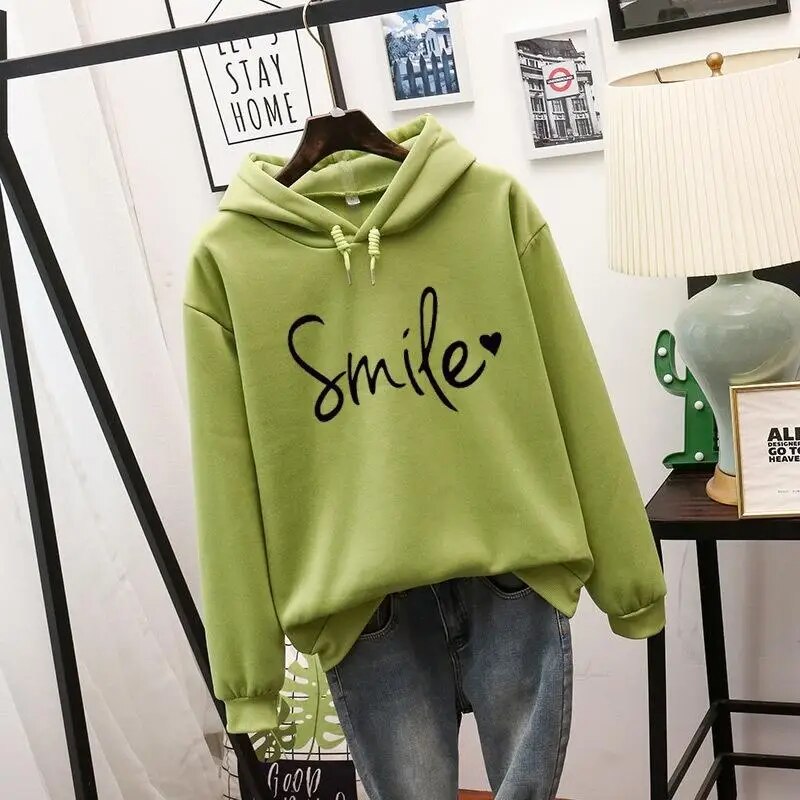Damen Strickjacke Vielseitig mit Kapuze in Grün