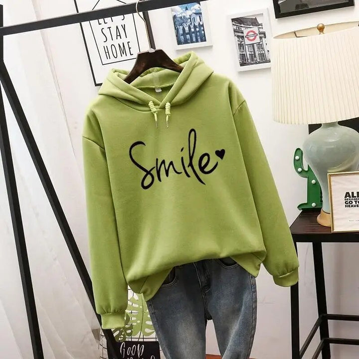 Damen Strickjacke Vielseitig mit Kapuze in Grün