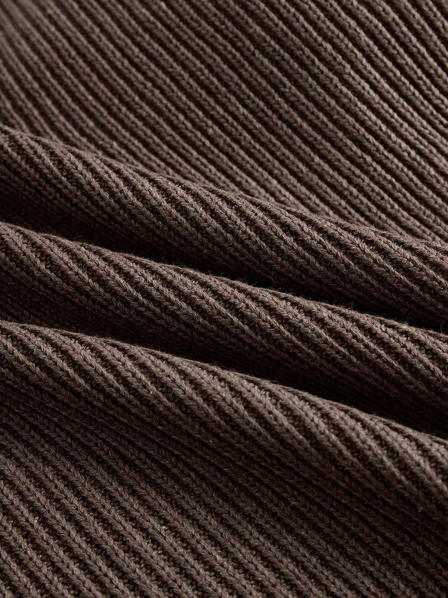 Damen Strickkleid mit festlichen Rüschen für Herbst (4)
