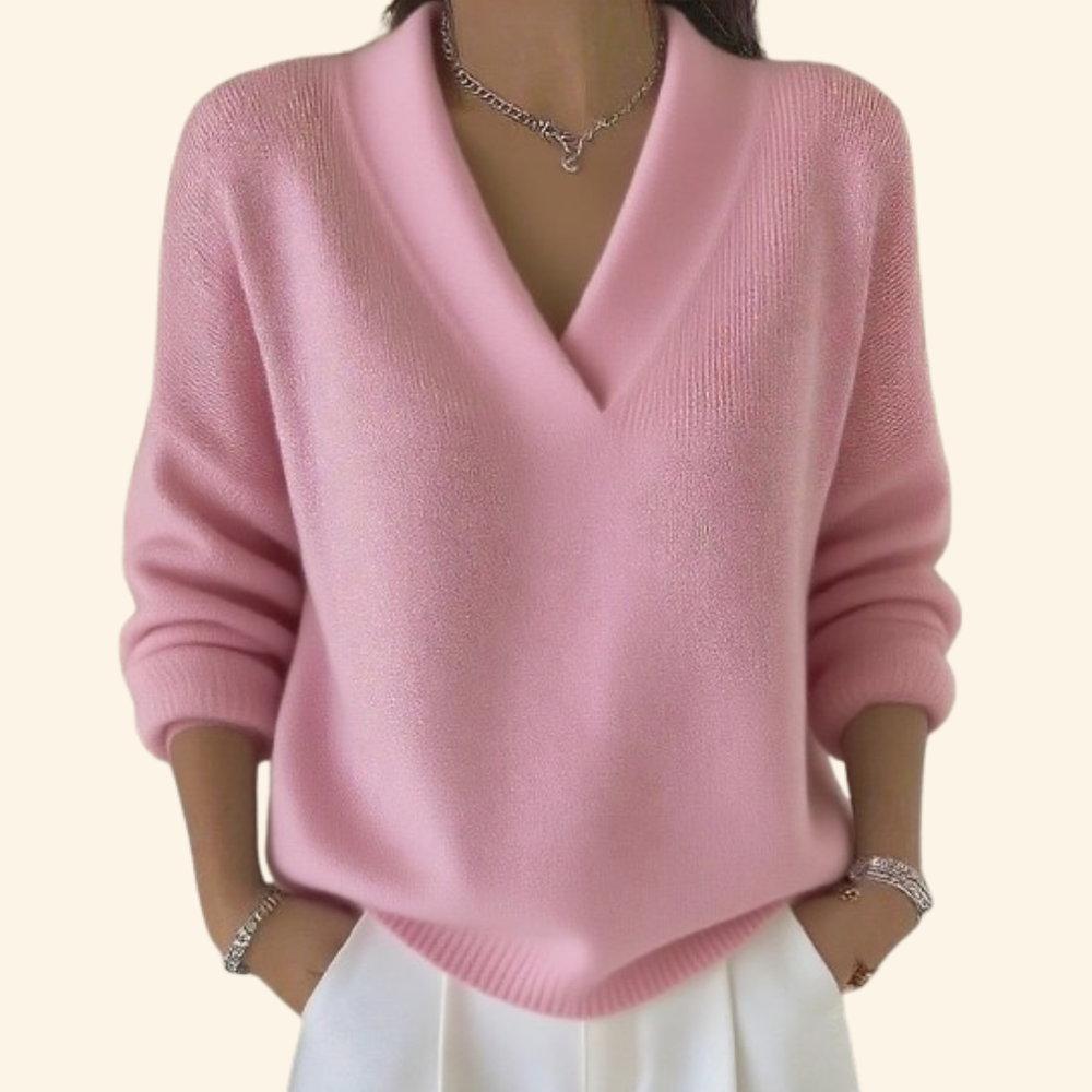 Damen Strickpullover Elegant für jeden Tag in Rosa
