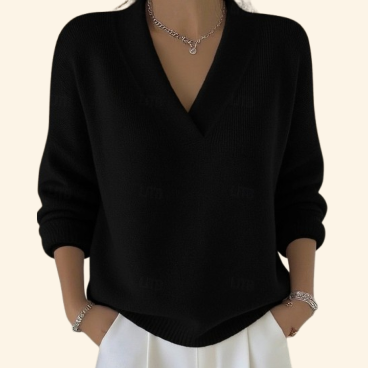 Damen Strickpullover Elegant für jeden Tag in Schwarz