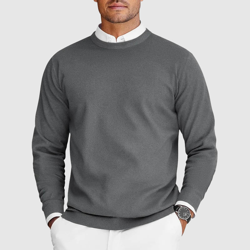 Damen Strickpullover für mühelosen Lagenlook in Grau