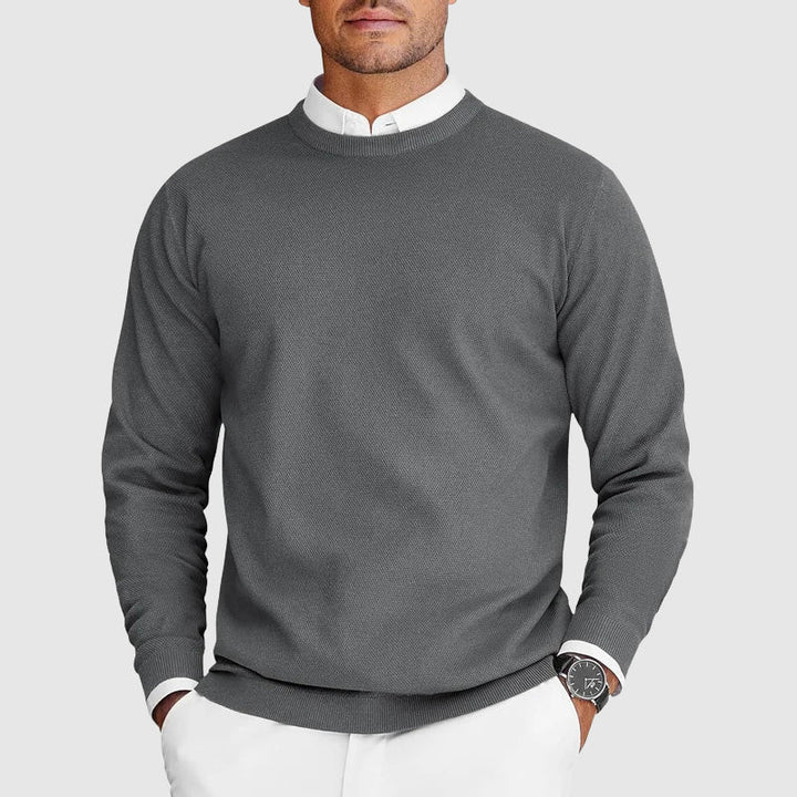 Damen Strickpullover für mühelosen Lagenlook in Grau