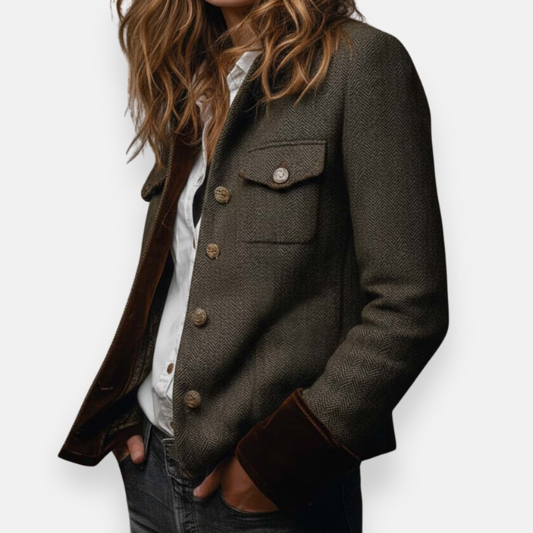 Damen strukturierte Utility-Jacke für den Alltag (4)