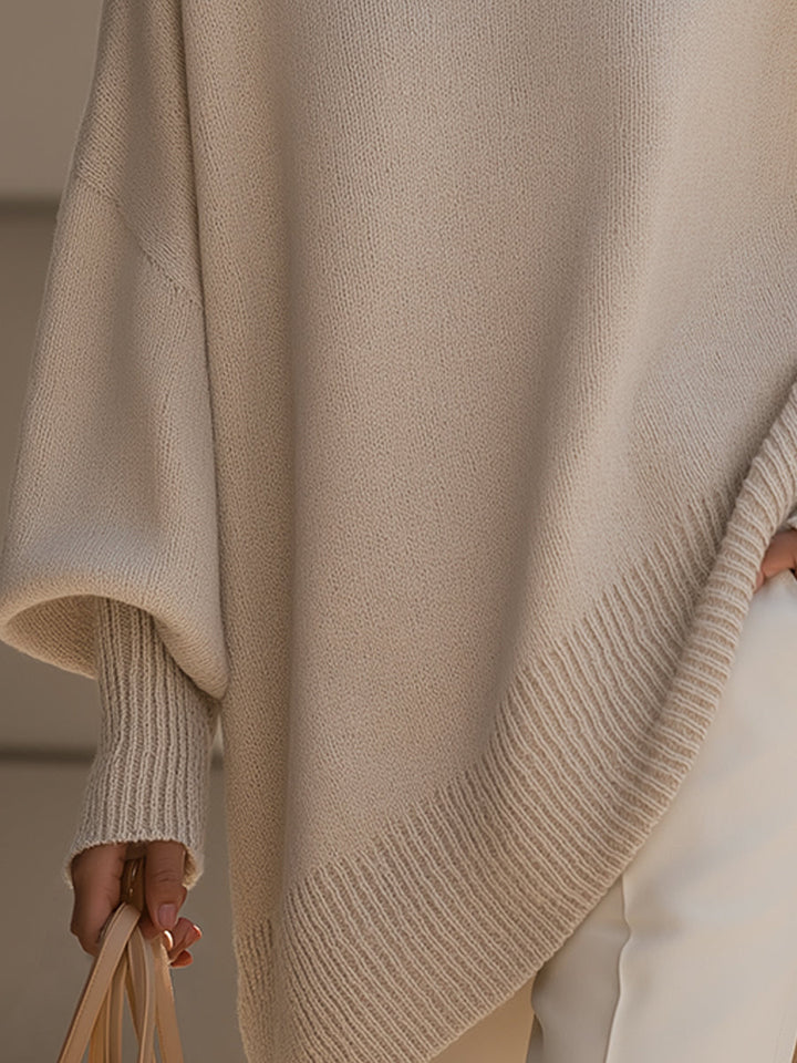 Damen Sweatshirt aus Wollmix großzügig geschnitten (3)