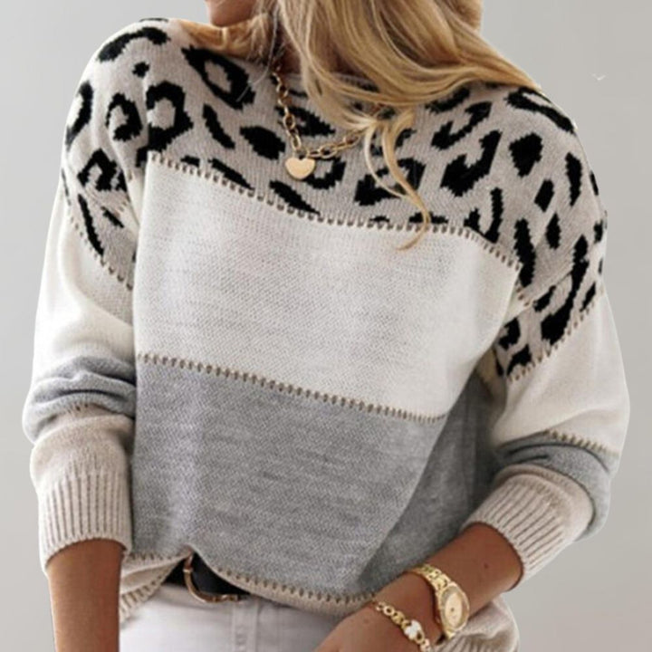 Damen Sweatshirt im lockeren Schnitt, gemustert (3)