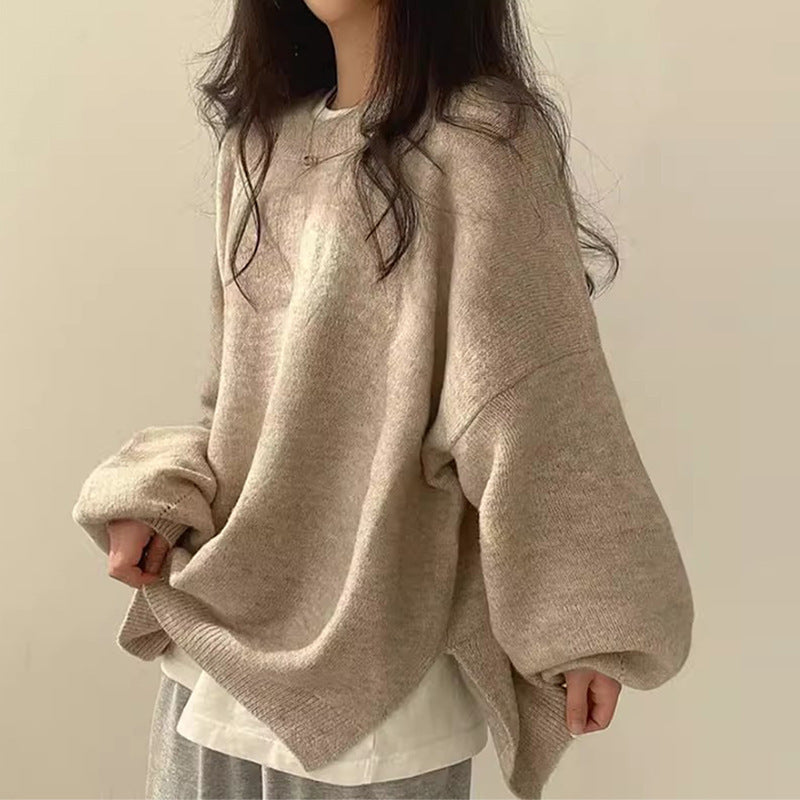 Damen Sweatshirt mit Schulterausfall zum Kombinieren (9)