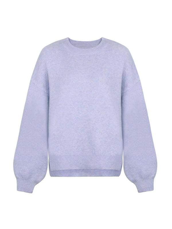 Damen Sweatshirt mit Schulterausfall zum Kombinieren in Lavender