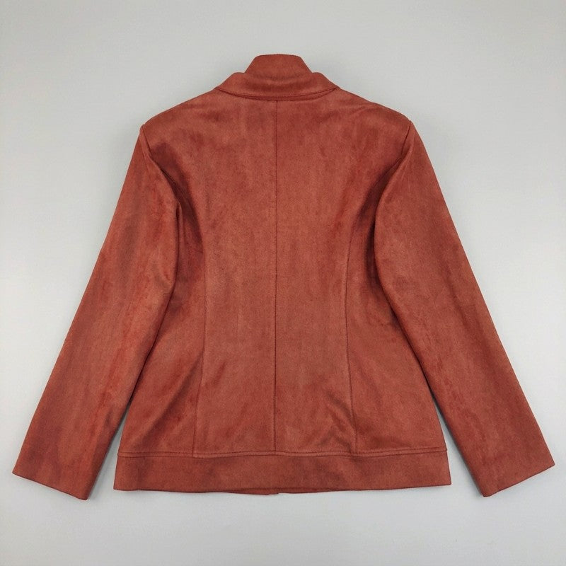 Damen Taillierter Braun-Blazer für Business und Herbst (2)