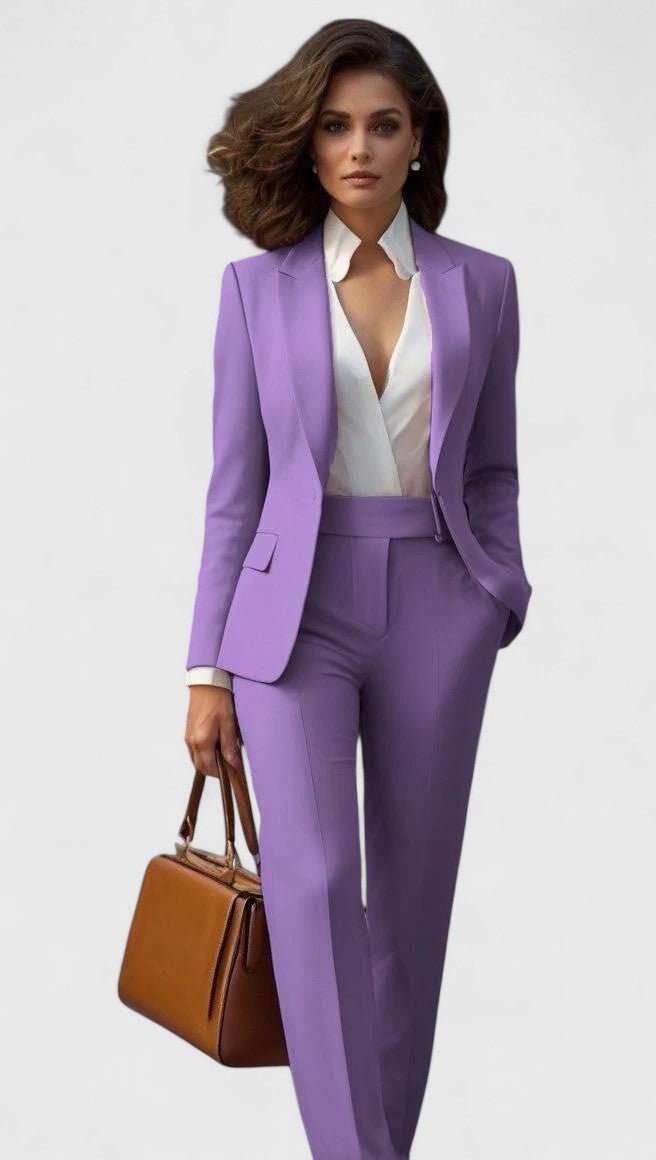 Damen Tailored Anzug-Set für Büro in Flieder
