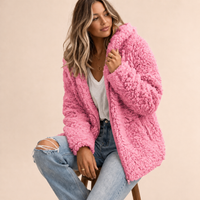 Johanna | Damen Teddy Jacke Oversized für den Herbst