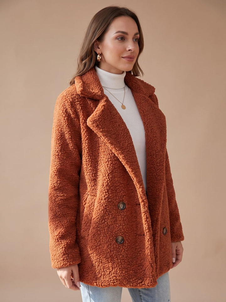 Damen Teddy-Trenchcoat für den Winter (5)