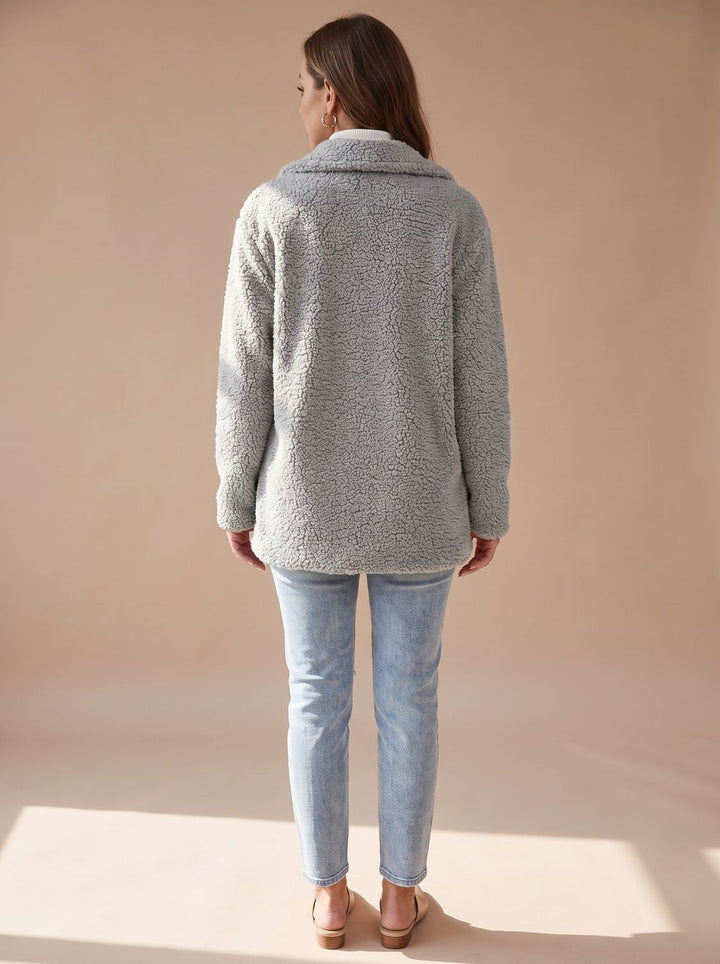 Damen Teddy-Trenchcoat für den Winter (7)