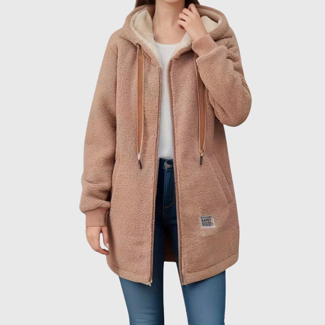Damen Teddyjacke mit zeitlosem Herbstcharme in Braun (fast ausverkauft)