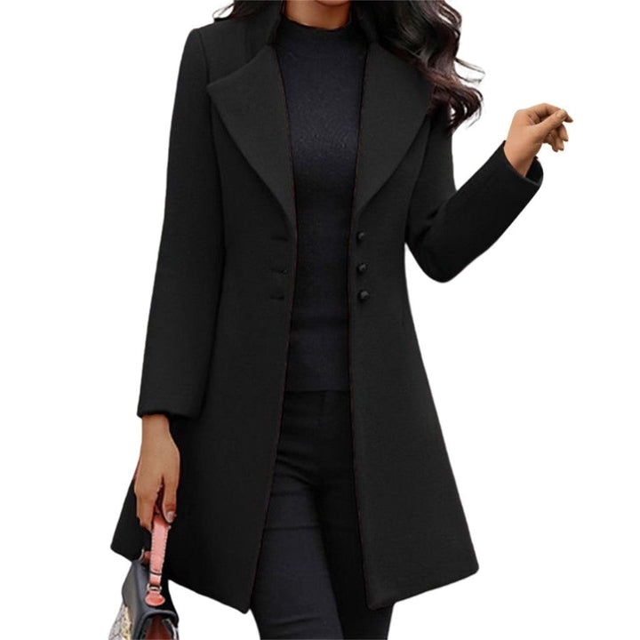 Damen Trenchcoat elegant tailliert zeitlos in Schwarz