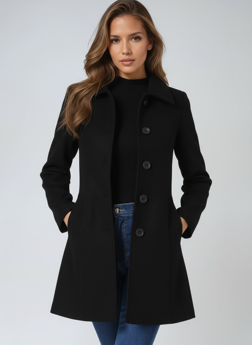 Damen Trenchcoat im klassischen Schnitt für Wintertage (3)