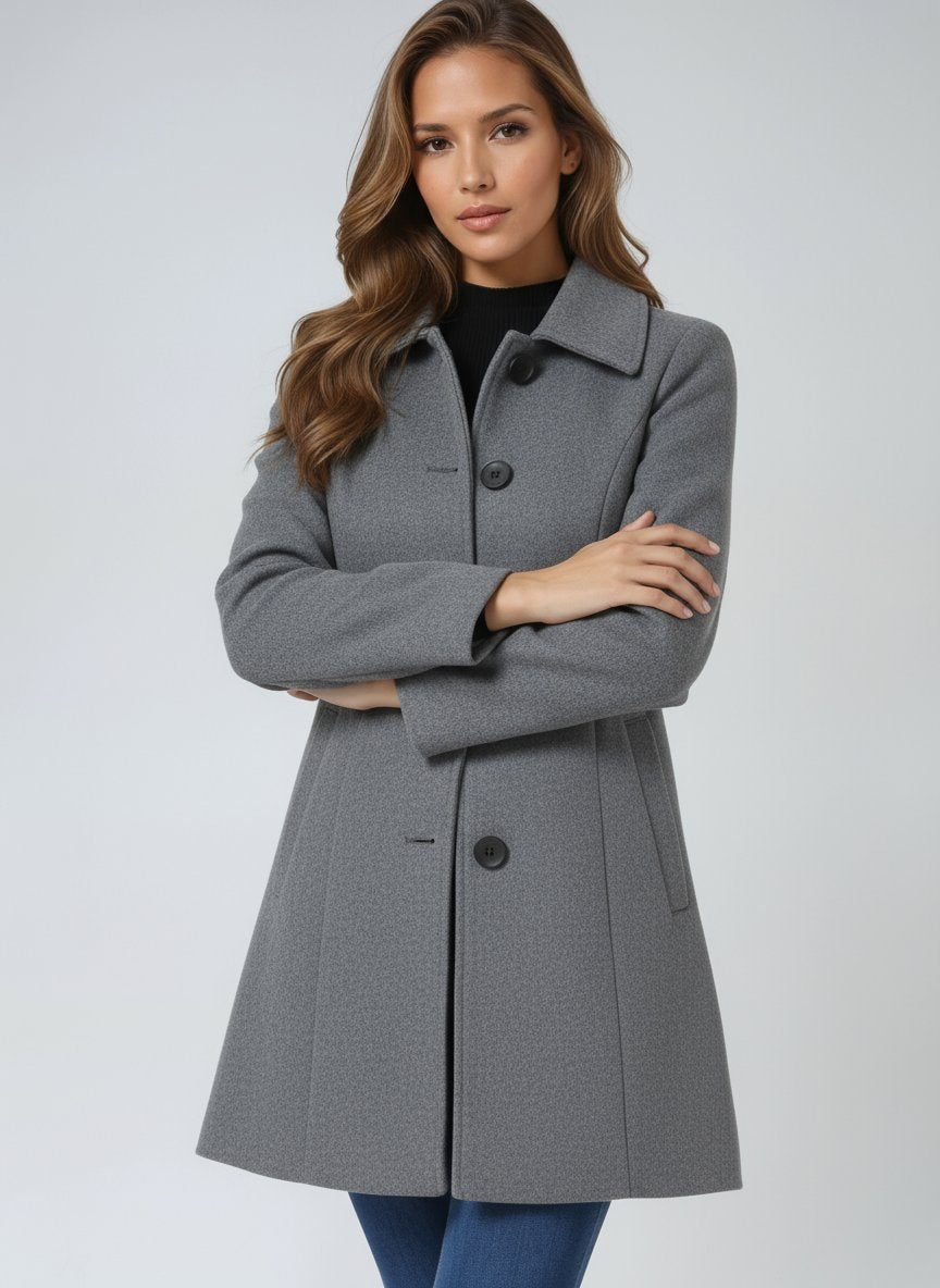 Damen Trenchcoat im klassischen Schnitt für Wintertage (4)