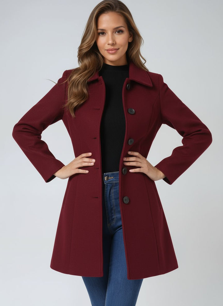 Damen Trenchcoat im klassischen Schnitt für Wintertage (7)