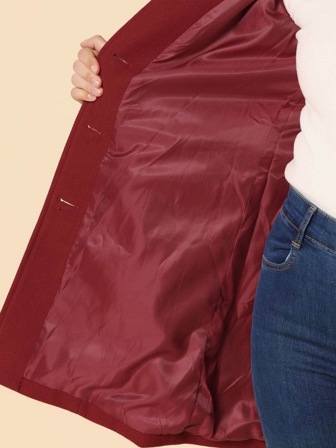 Damen Trenchcoat im klassischen Schnitt für Wintertage (8)