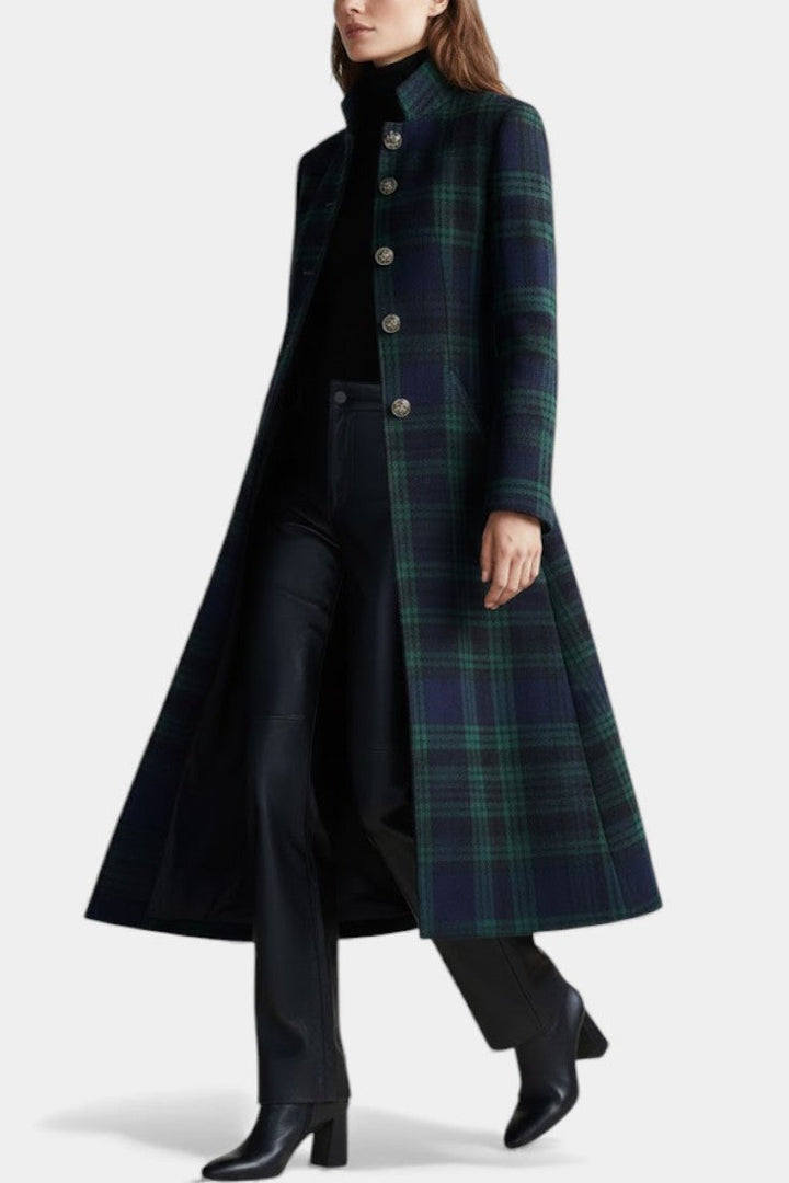 Damen Trenchcoat in Midilänge mit Vintage-Flair (4)