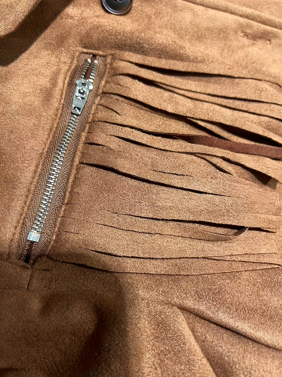 Damen Trenchcoat mit Fransen im Western-Stil (3)