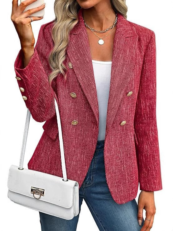 Damen Tweed Blazer für jede Gelegenheit in Rot