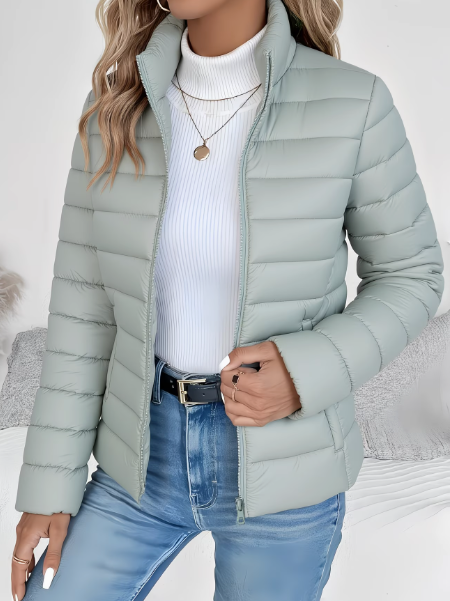 Damen Übergangsjacke mit eleganter Steppung in Grün