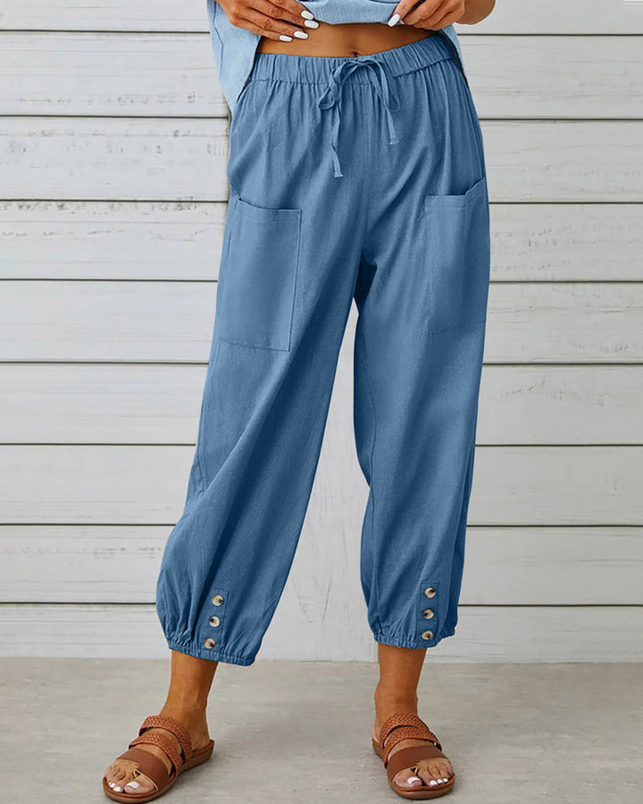 Damen Vielseitige Komfort-Hosen in Blau