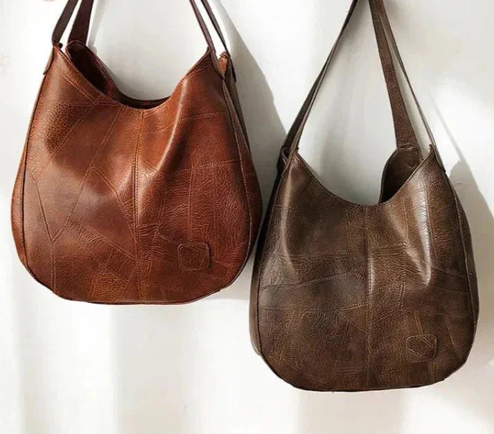 Damen Vintage Hobo Tasche aus weichem Kunstleder (8)