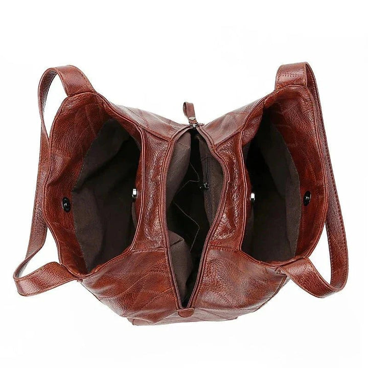 Damen Vintage Hobo Tasche aus weichem Kunstleder (9)