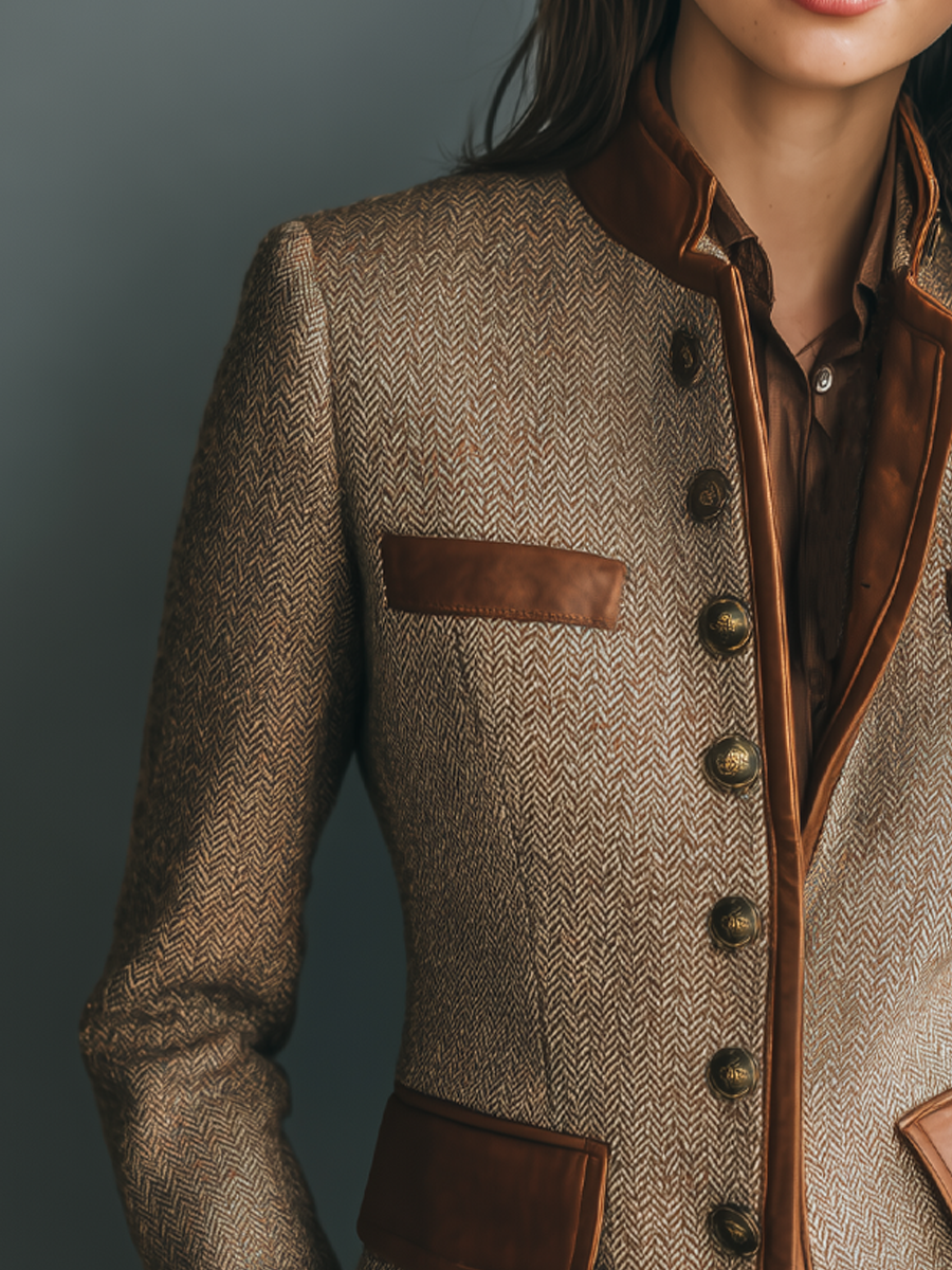 Damen Vintage Jacke mit klassischem Schnitt (2)