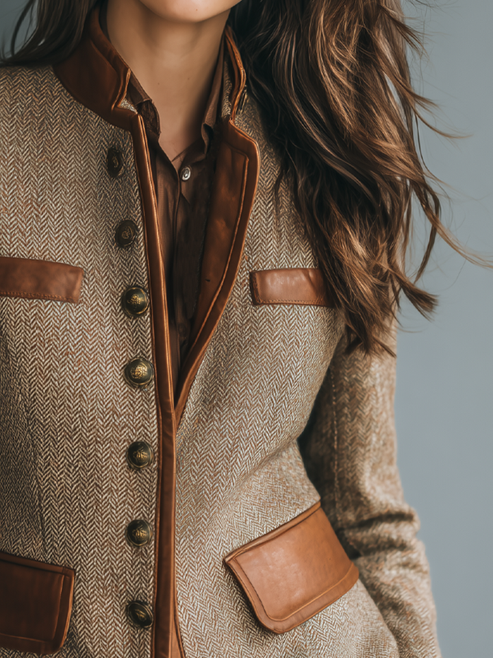 Damen Vintage Jacke mit klassischem Schnitt (3)