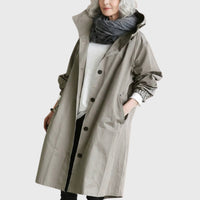 Lara | Damen wasserabweisender Trenchcoat mit verstellbarer Kapuze