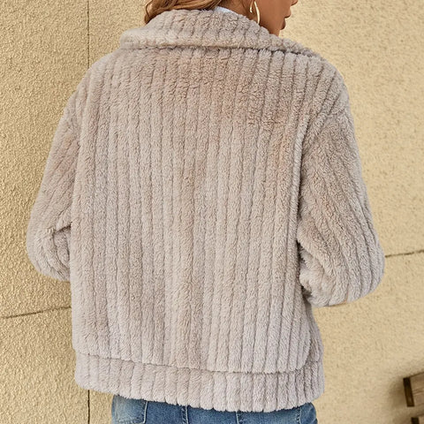 Damen Weiche Strickjacke zum Überziehen (6)