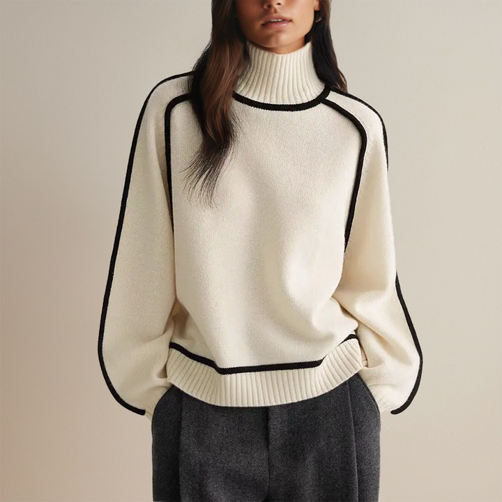 Damen Weicher Pullover für jeden Tag in Weiß