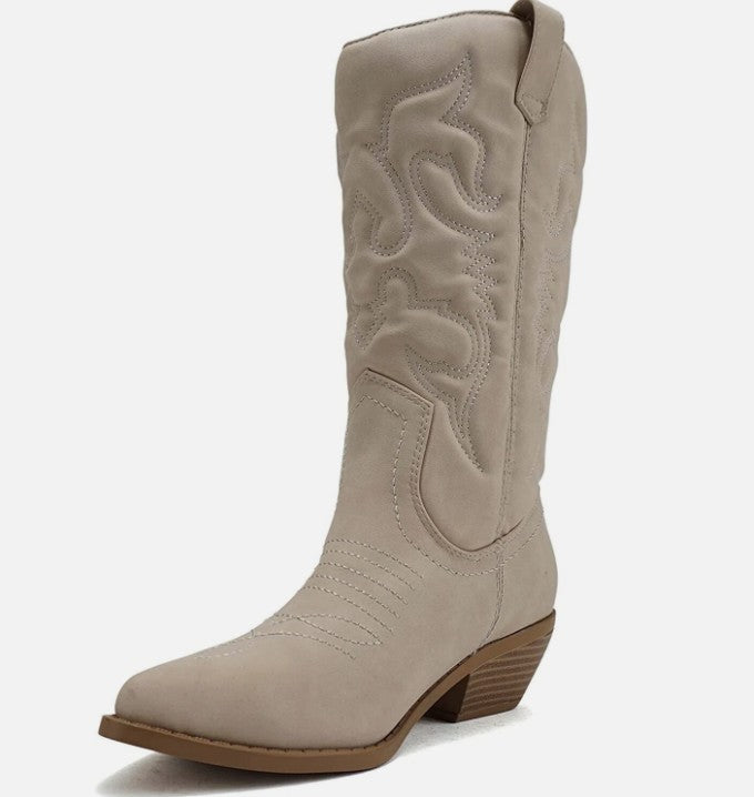 Damen Western Kniehohe Stiefel (2)