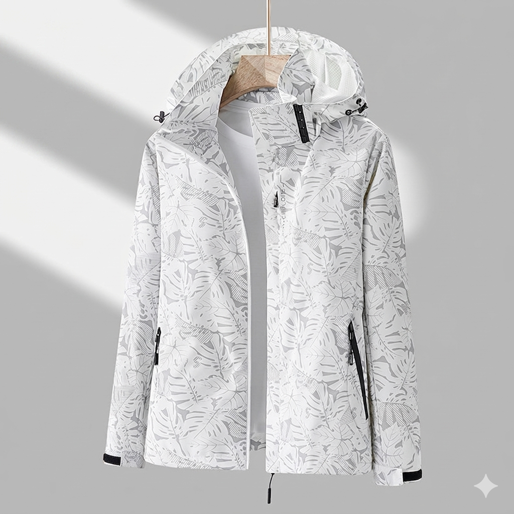 Damen Wetterfeste Funktionale Jacke für den Alltag in Grau