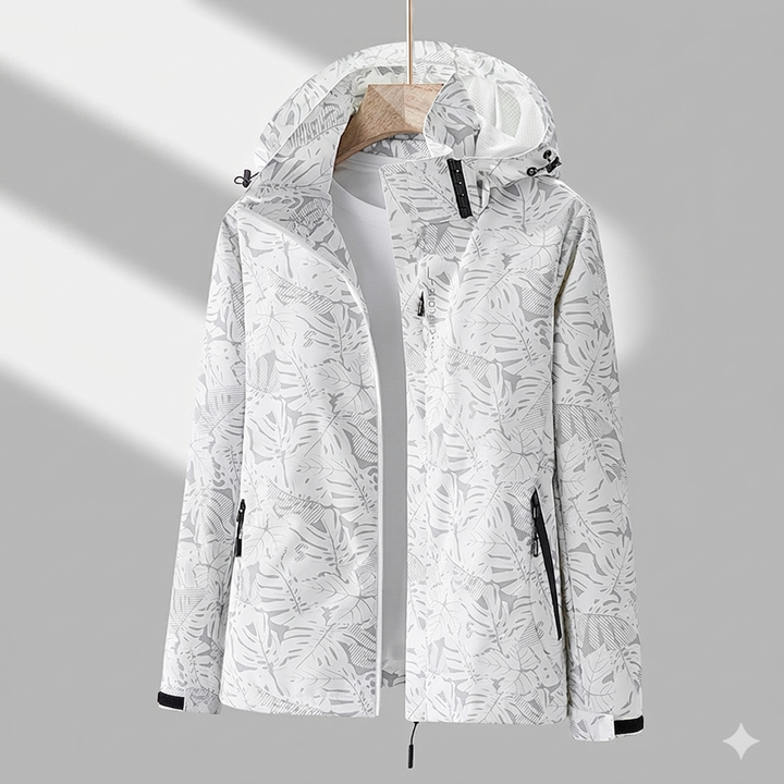 Damen Wetterfeste Funktionale Jacke für den Alltag in Grau