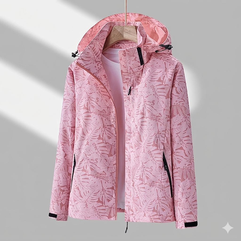 Damen Wetterfeste Funktionale Jacke für den Alltag in Rosa