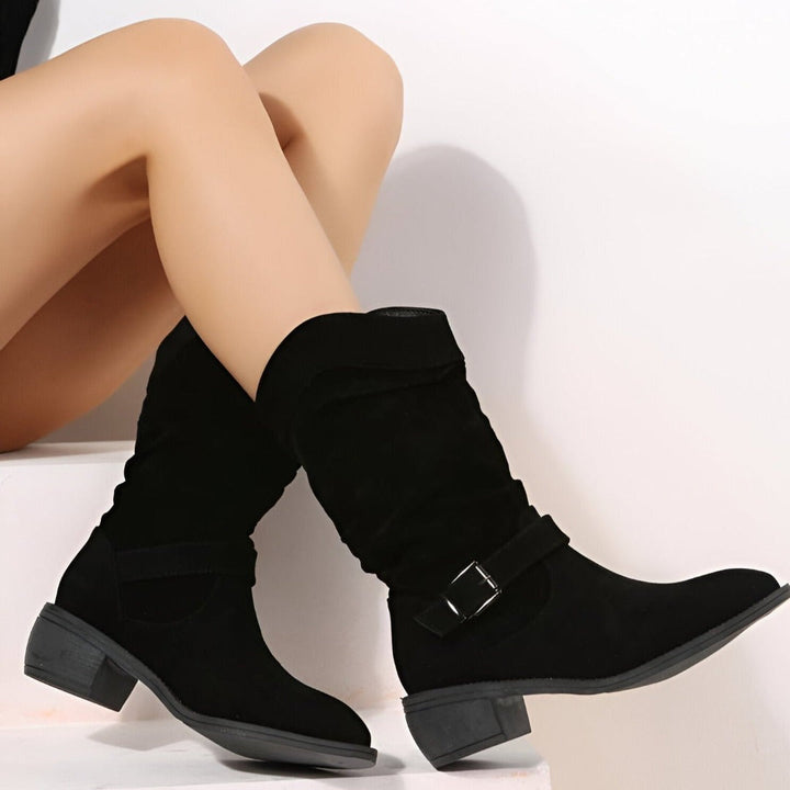 Damen Wildleder-Stiefeletten für den Alltag (4)