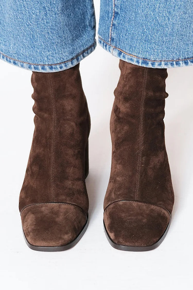 Damen Wildleder Stiefeletten zum Kombinieren (2)