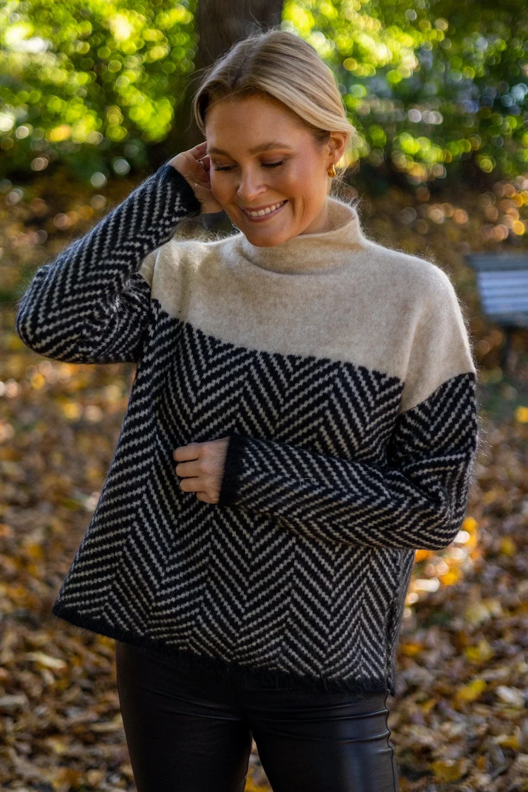 Damen Winter Rollkragen Pullover (4)